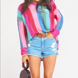 Bonfire Sweater in Madly Stripe Knit